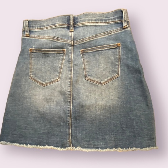 J. Crew Denim Mini Skirt with Floral Design - Picture 2 of 13